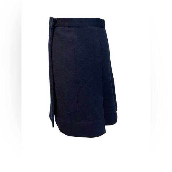 Chanel Skirt Womens 12 Navy Blue Wool Wrap - Picture 3 of 8
